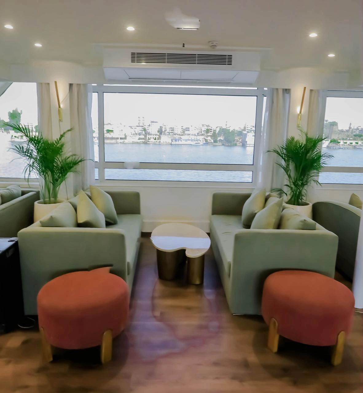 Lounge aboard the MS Nile Palace Cruise Nile cruise